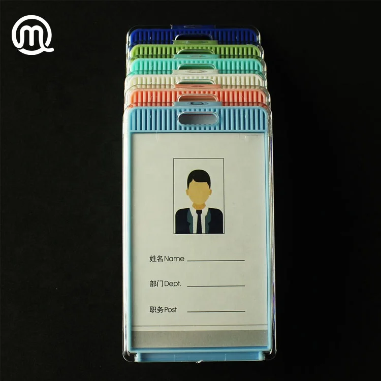 
Bright Backpack ID Tags for Student Identification Cards Business Card Size with Clear Window (Assorted Colors) 