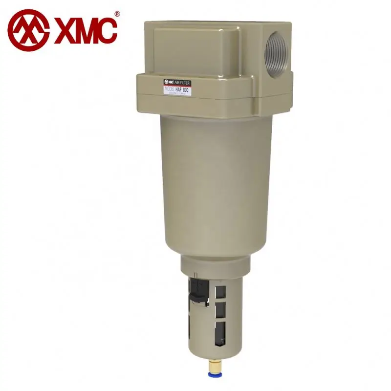 XMC Air Industrial Filter Port Size G 1 1/2 in Pneumatic Air Compressor SMC Bowl Type Oil Water Separator