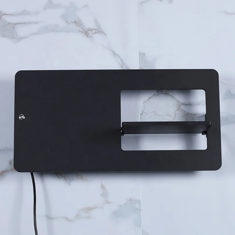 Aluminum Bathroom White Black Wall Mounted Electric Towel Radiator Towel Dryer Heated Towel Warmer Rack