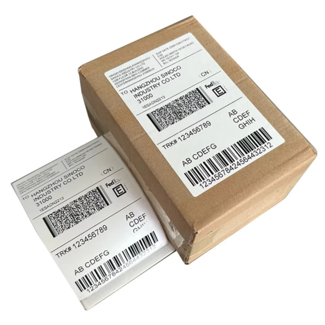 Custom 4x6 Thermal Printing Shipping Label Printer 100x150 Courier Waterproof Direct Thermal Adhesive Sticker Shipping Labels