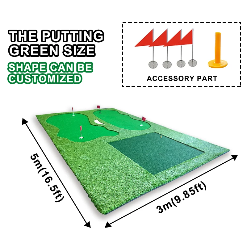 Factory Custom Golf Green Mini Golf Course Indoor Practice Golf Putting Greens