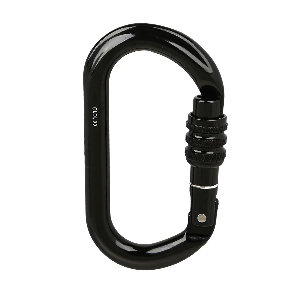 Oval Screw 25kN Aerospace Grade Aluminium Climbing Carabiner Hook