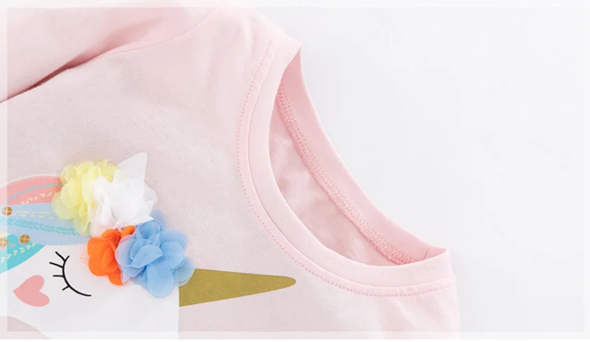  Hot Sale Casual Shirts Kids Clothes Autumn 2021 Children Top Baby Shirt Unicorn Pattern