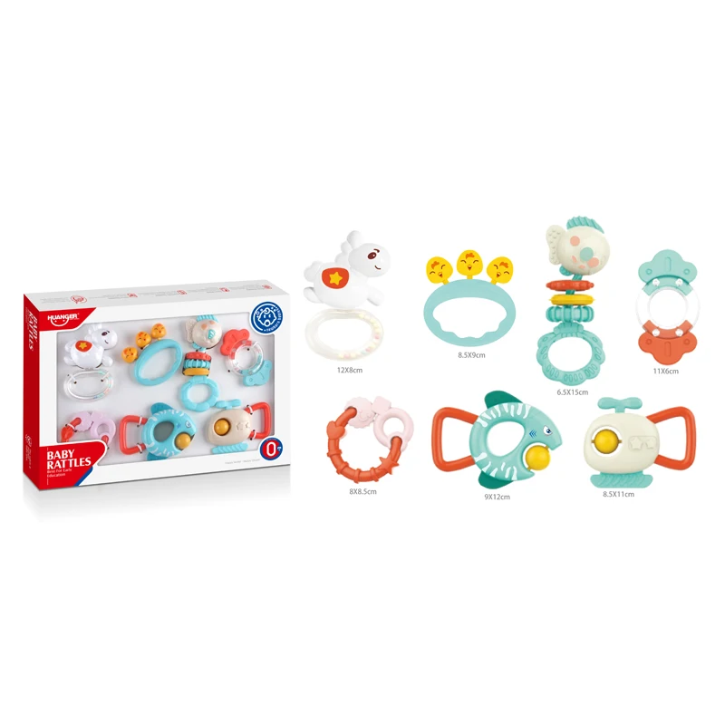 Baby Early Educational Musical Toy Baby Rattle Teether Toys Infant Rattle Toys Set