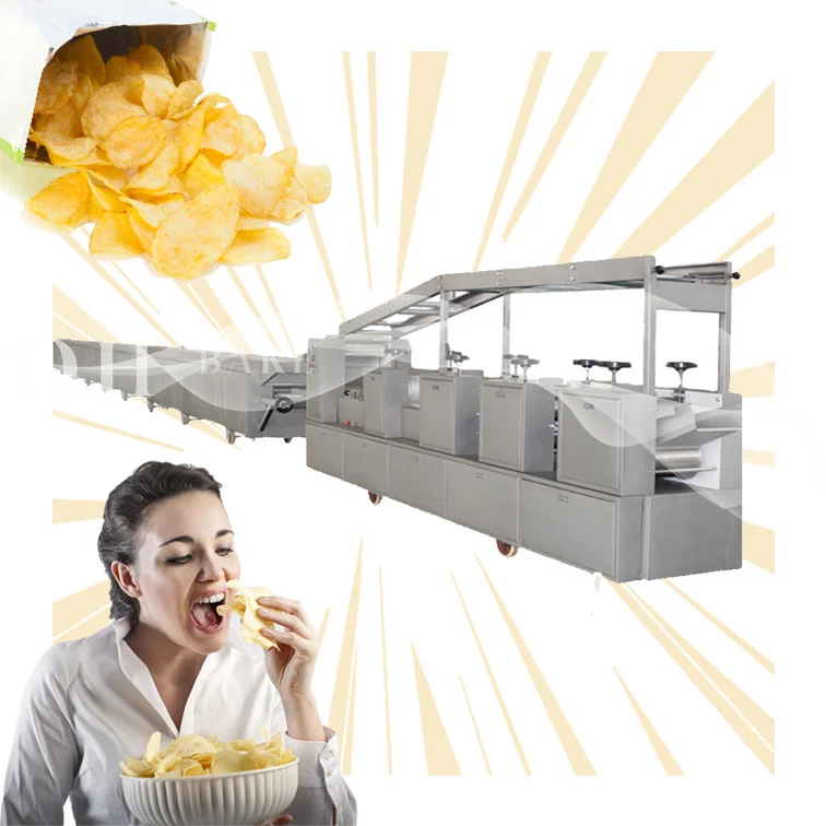 good quality China supply chips production line automatic potato chips making machine