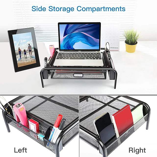 
Mesh Monitor Riser Monitor Stand Laptop Stand Laptop Riser Office Storage 