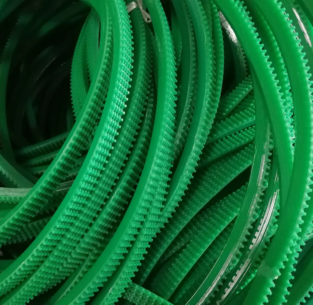 PU urethane polyurethane skid resistant (nonskid, skidproof) conveyor belt