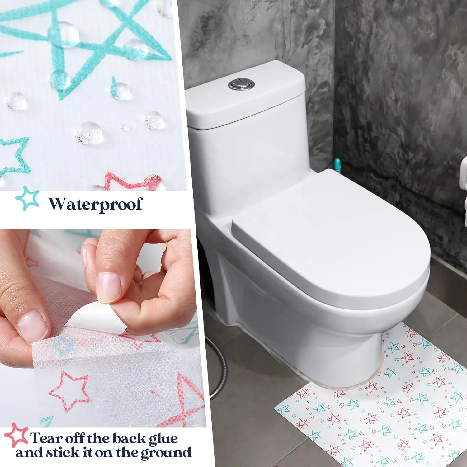 Wholesale Disposable Toilet Mat U Shaped Deodorizing portable travel camping Toilet Mats  for Home Bathroom Floor
