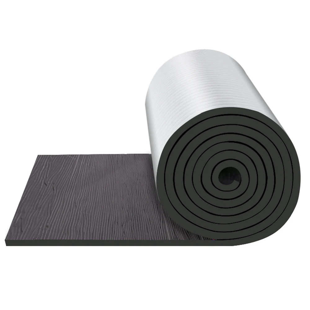 Funas black heat insulation material proof sheet insulation 50mm thickness  rubber insulation foam sheet for floor