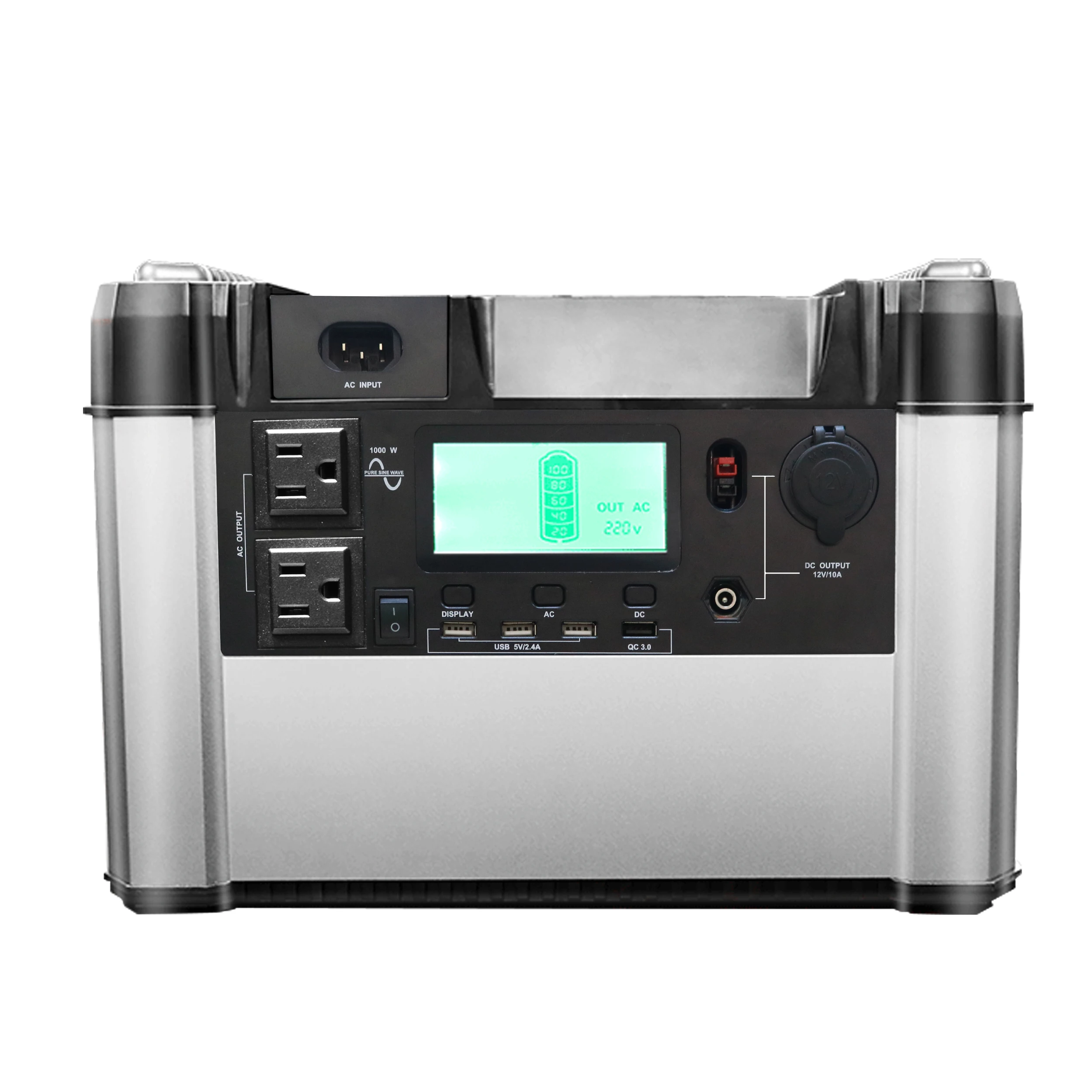 
New release 1000W portable power station 1100Wh USB Solar portable power station for home application 