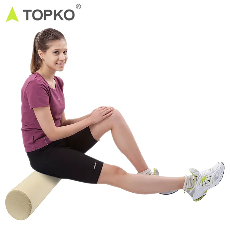 TOPKO High Quality PVC Foam Roller 15cm Diameter for Exercise Muscles Massage Fitness Massage Roller Yoga Roller