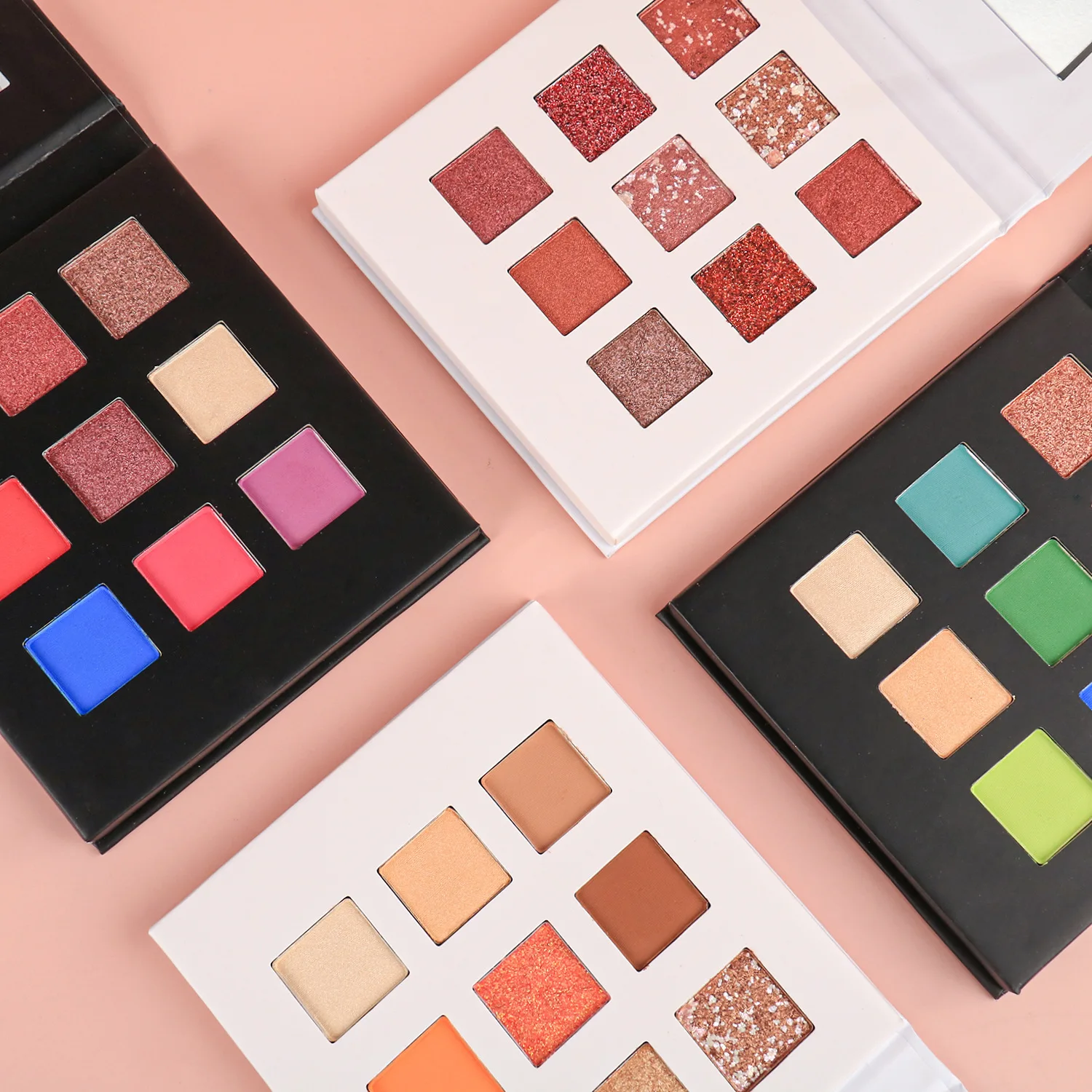 Wholesale without logo 9 colors Eyeshadow palette not to smudge neutral not off makeup matte eyeshadow