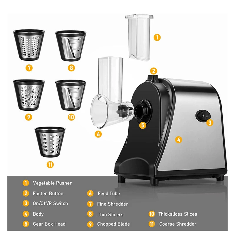 Potato cutter grinder Kitchen Salad Maker Cutter Vegetable Cheese Grater Carrot Shredder Slicer Fruit machine