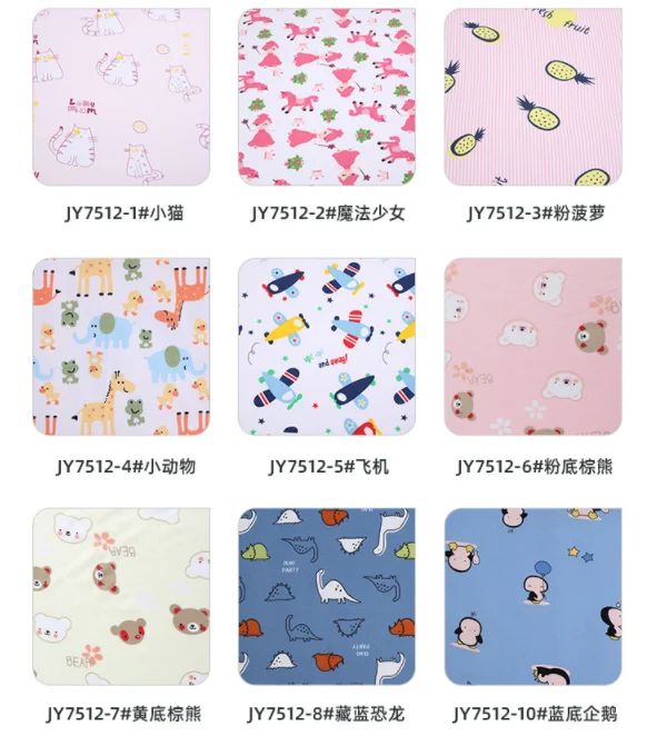 Wholesale Yummy Fabric 95%Poly 5%Spandex DTY Double Brushed Jersey Fabric Print Knit Fabric Shirt
