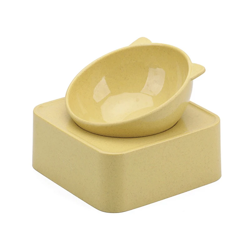 Peto Melamine tiltable adjustable Cat bowl small dog food bowl