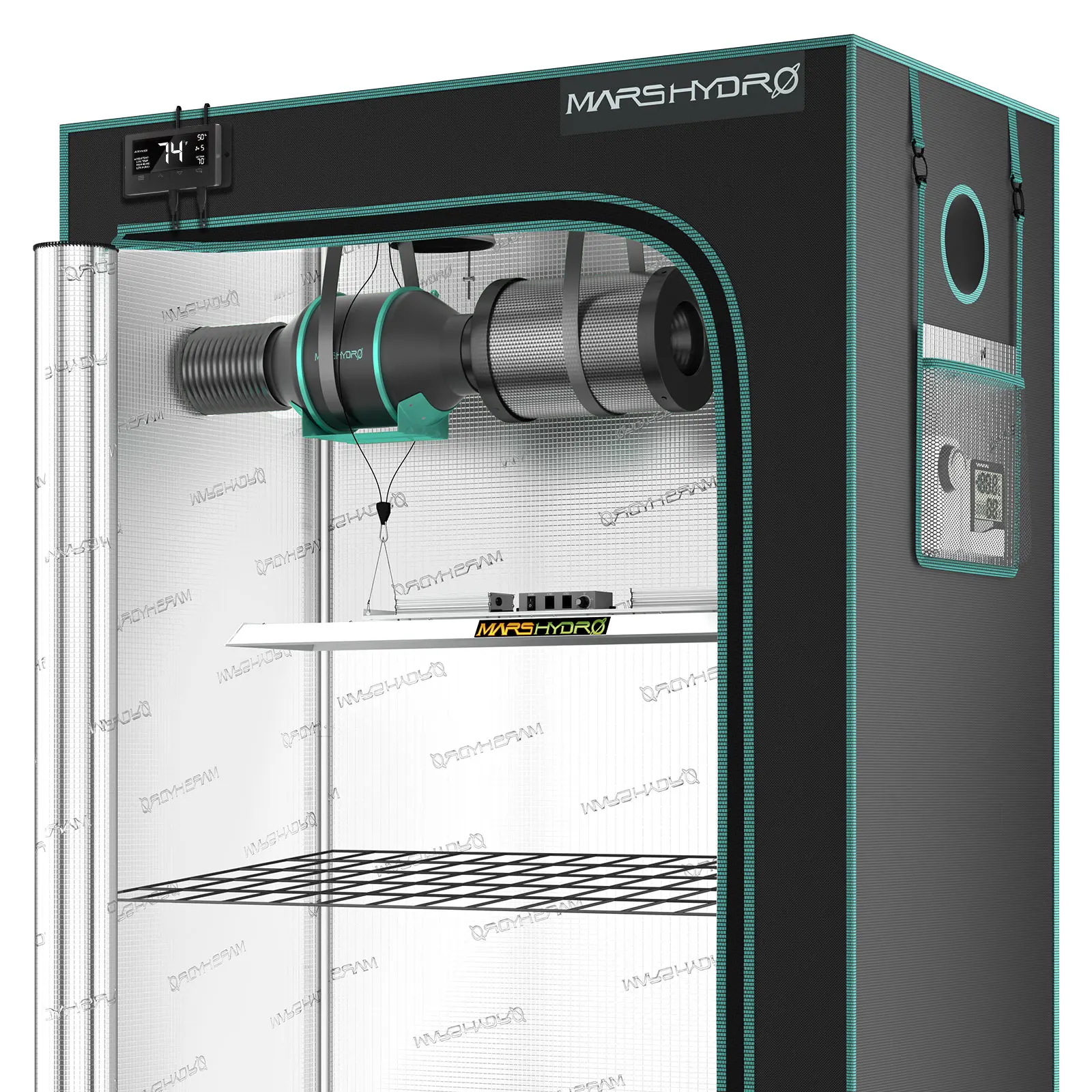 Mars hydro High Efficiency TSL2000 60x120x180 2X4 Grow Tent Complete Kit  Indoor Tent Hydroponic