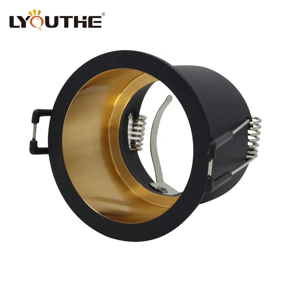 Narrow edge 60mm cut out round aluminum alloy Anti glare GU10 downlights for mall