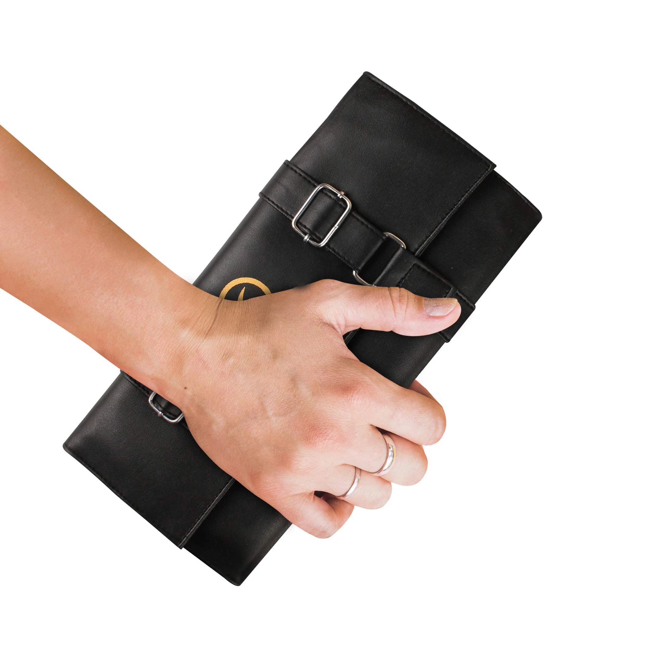 New design pu leather rolling up Pet tool bag for cat/dog/pig/rabbbit