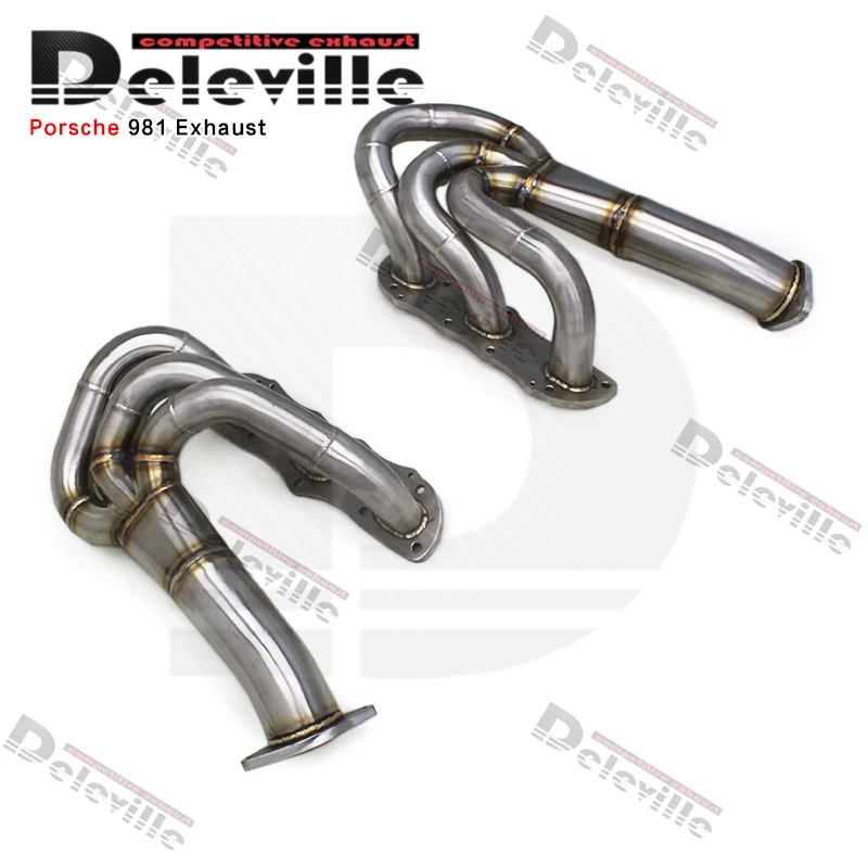 Stainless steel exhaust pipes For PORSCHE 981 Cayman/Boxster 2.7/3.4 2012-2015 Racing Car Exhaust System  Exhaust Manifold