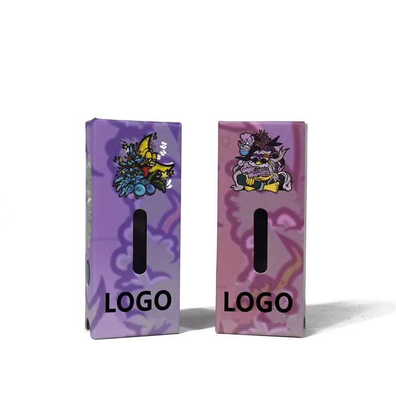 Gift Paper Cardboard Empty 2g 1ml Wax Disposable Cart Package UV Custom Small Drawer Box CR Childproof Cartridge Packaging