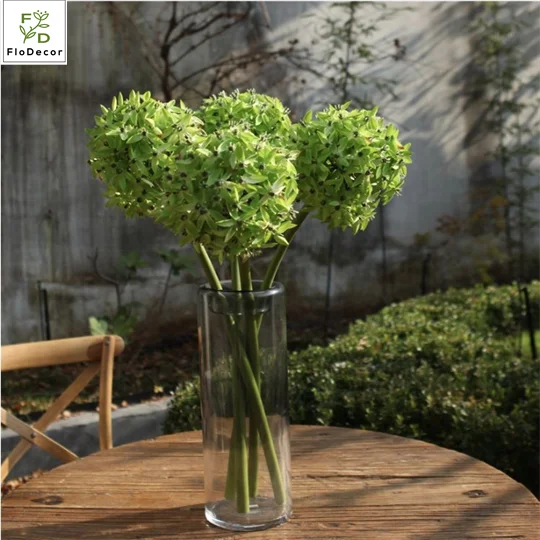 Высококачественный гигантский Одноместный Шелковый цветок белый зеленый синий красный для украшения свадебного домашнего стола