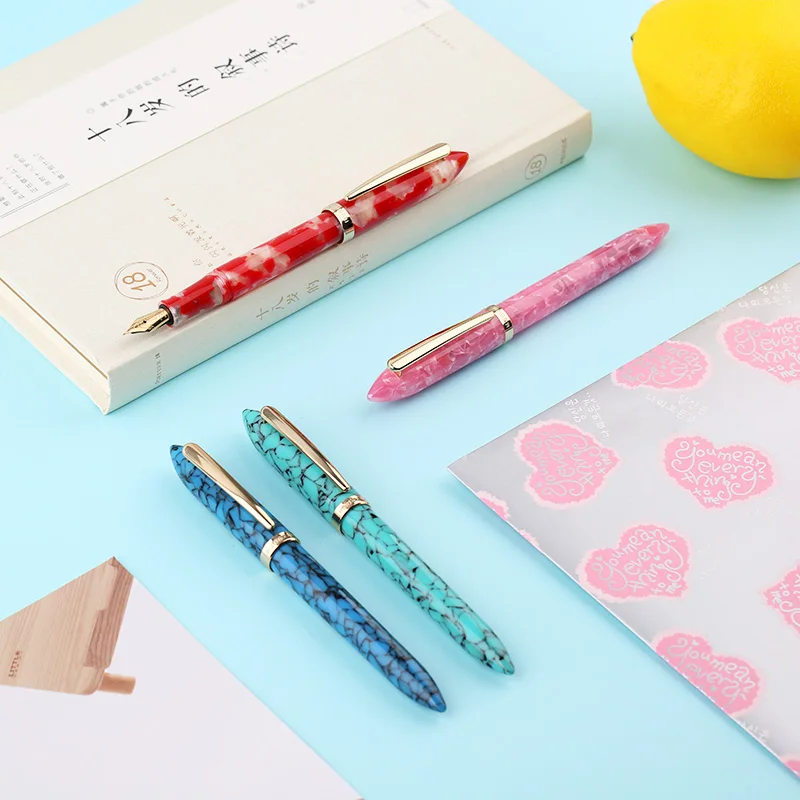 MoonMan-S1 resin  fashion design fountain pen  and  color  adult student business writing practice gift pen made in China