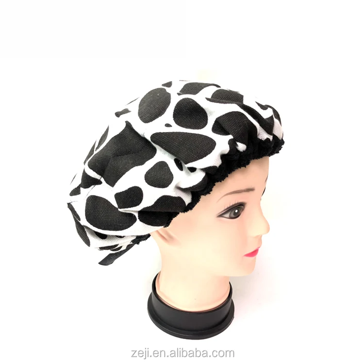 
Hair Treatment Cap Heated Hair Salon Cap Flaxseed Microwave Thermal Portable Condition Hair Cap Hot Cold Packs Bonnet 