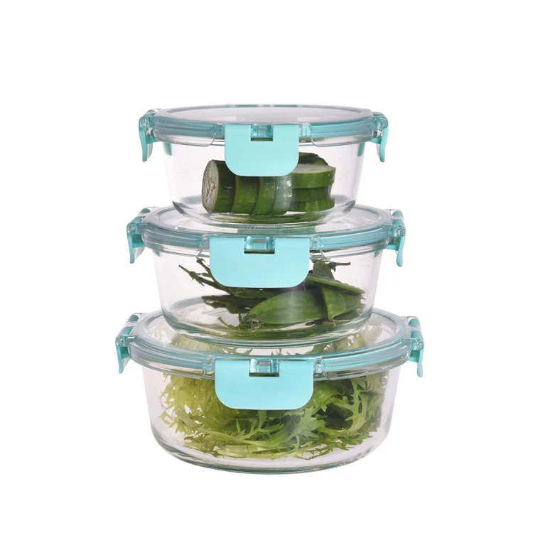 Заводская цена высокая боросиликатная еда prep стекло контейнер набор