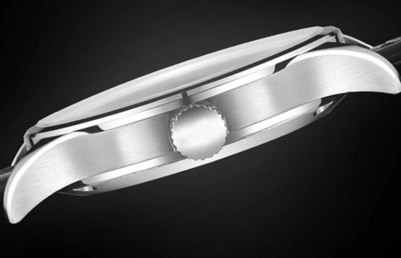 Popular stainless steel case calendar small second hand men automatic mechanical watches