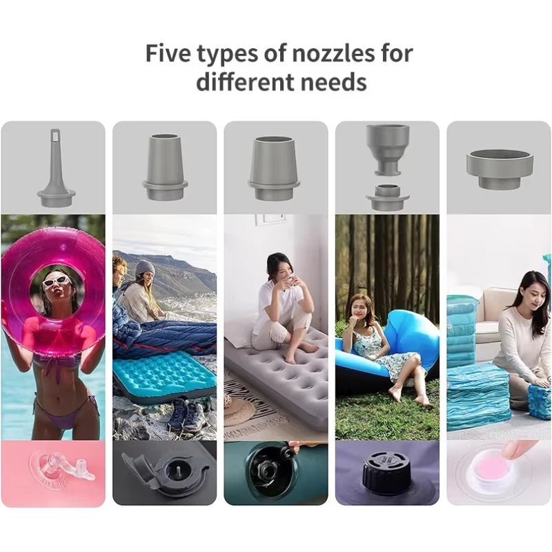 Mini Pump Compact USB Portable Air Pump for Inflatable Swimming Pools Air Beds Pool Floats Vacuum Storage Bags Yoga Ball