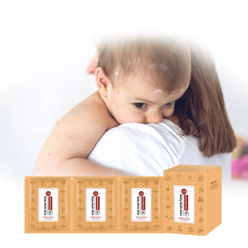 Aiyu Chinese OEM Factory Price Baby FootBath Powder Children Massage To Strengthen The Spleen And Stomach