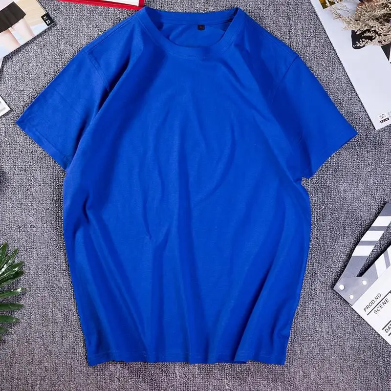 Chinese Wholesaler High quality cotton print t shirt woman men blank oversized white promotion custom logo tshirts