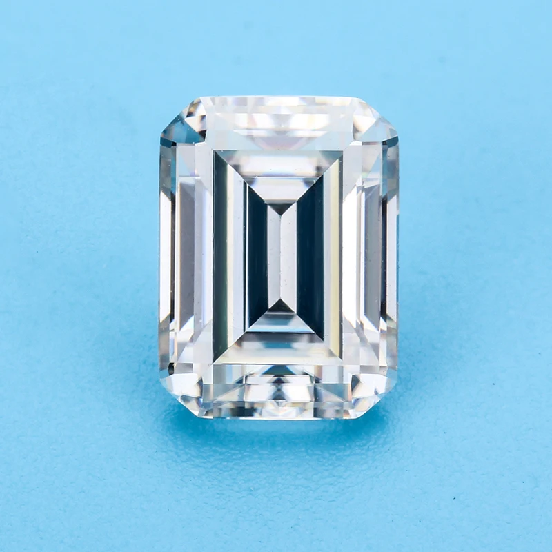 high quality vvs white color moissanite Starsgem company wholesale 4 ct emerald cut moissanite
