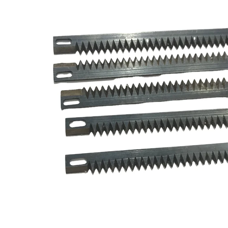 Food Bags Pillow Packaging Machine Food Packaging Knife Serrated Cutting Knife Sealing Machine Blade