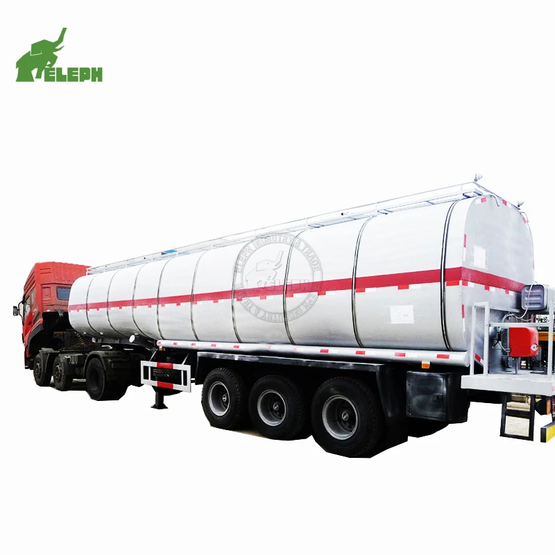 2024 Insulated Heavy Oil Bitumen Asphalt Tank Trailer With 60Ton Heated Bitumen Transport For Sale 12