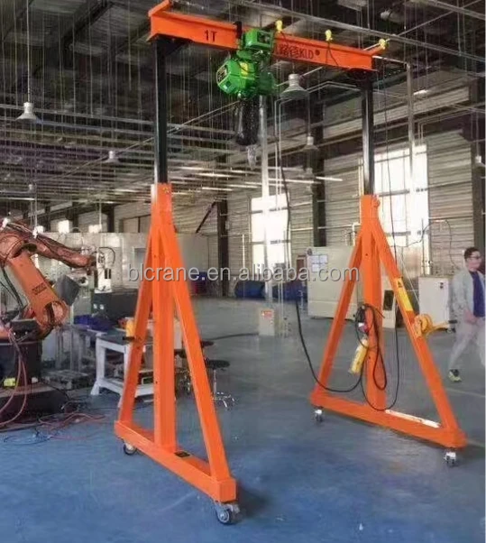 2 tons 5 tons portable hydraulic lift electric walking 115 volts trackless gantry crane height can be adjusted prices