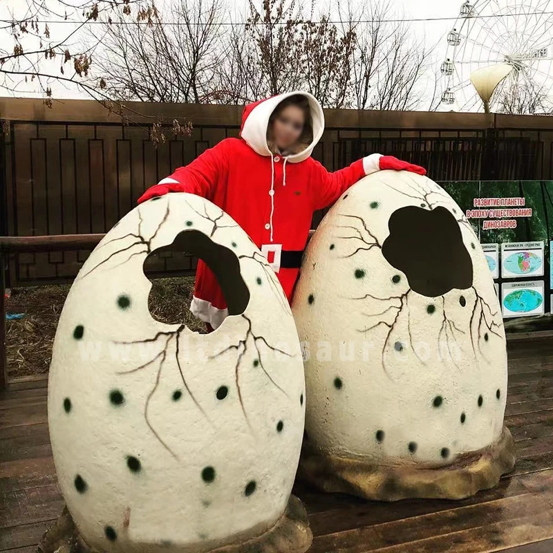 Jurassic Park World Big Life Size Fiberglass Dinosaur Eggs for Taking Photo Dino