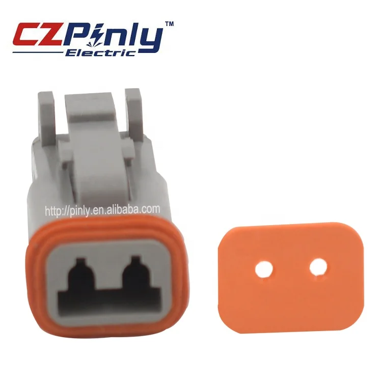 waterproof 2 way AT06-2S female connector dt series deutsch pin
