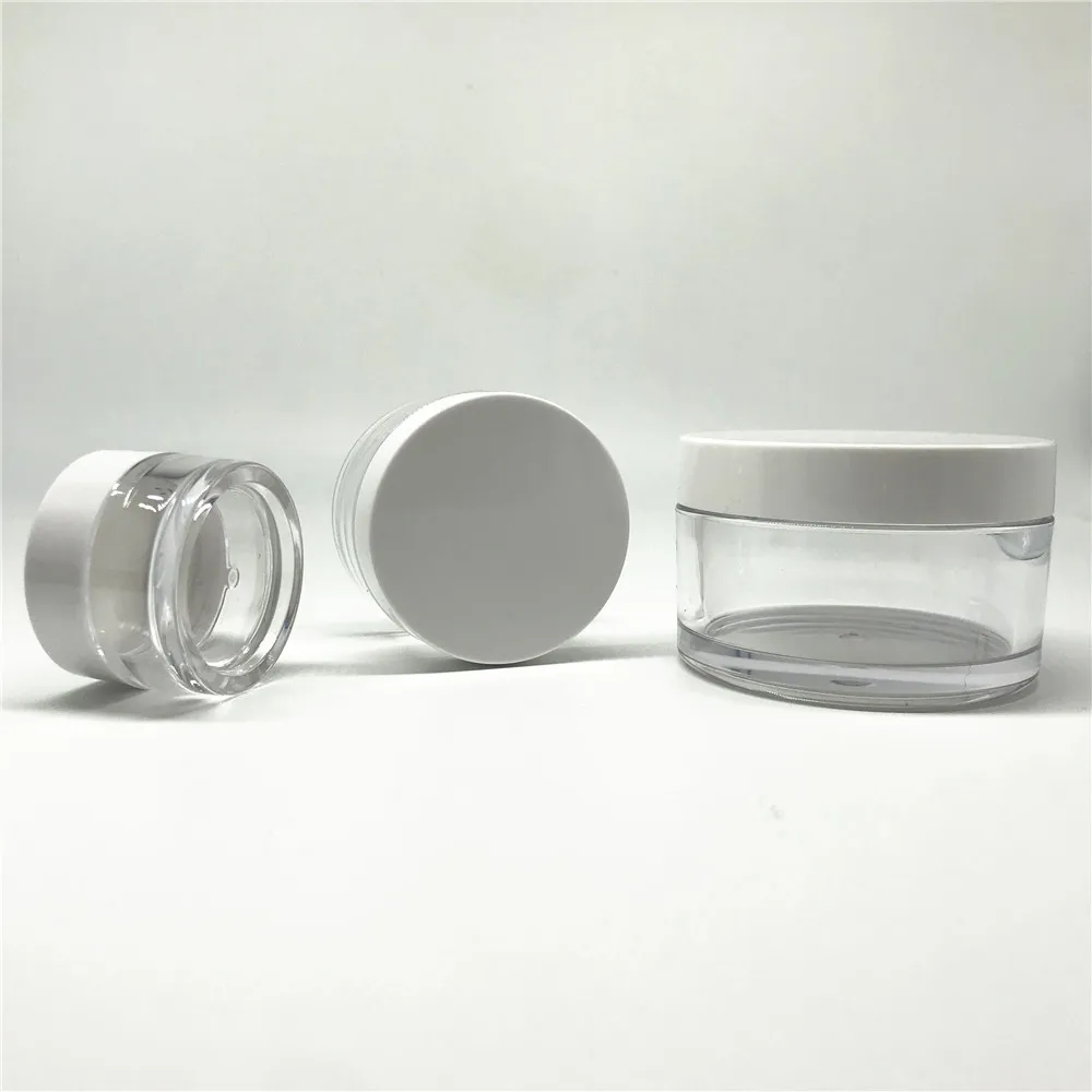 
Cosmetic good quality plastic acrylic round clear jar 