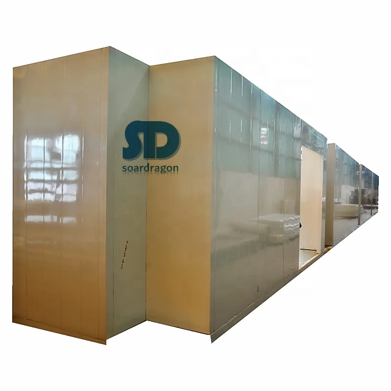 Soardragon Labyrinth Inserted Polyurethane Insulation Panels Butchery cold room installed by PIR sandwich panel
