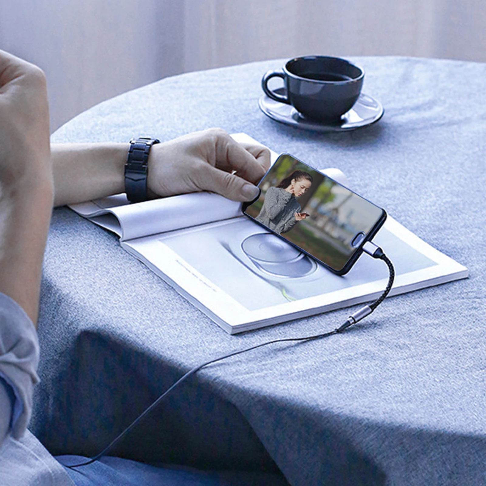 Hifi Audio Dac 3.5Mm Headphone Adapter Usb Type C To 3.5mm Headphone Jack Audio Adapter For Samsung Huawei Oneplus Meizu