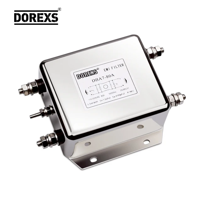 DOREXS 220VADC 40A High Performance Multistage Single Phase EMI Power Line Filter