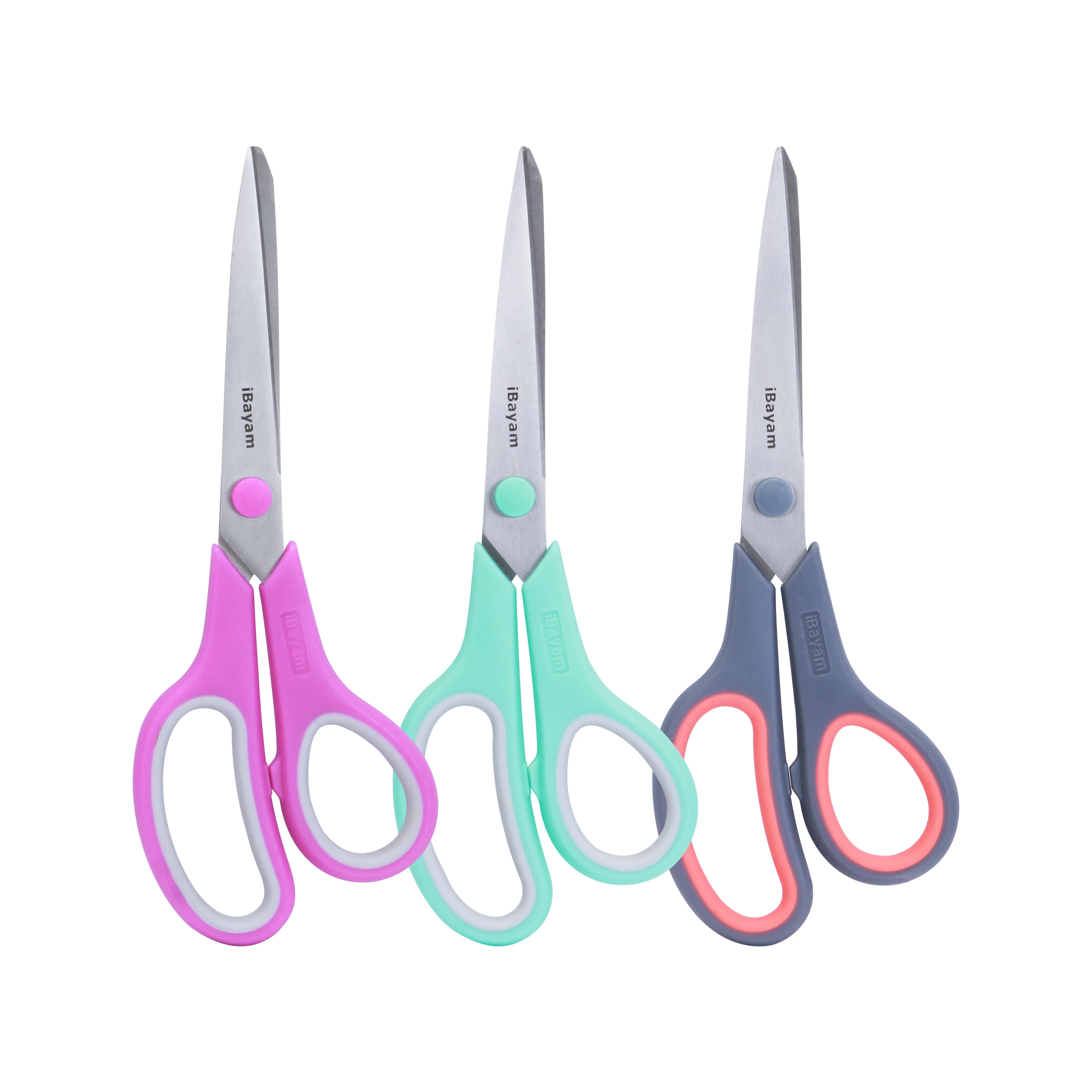 Promotion Price 8 inch Stainless Steel Household Scissors School  Students Stationery Scissors Office Craft Scissors Set
