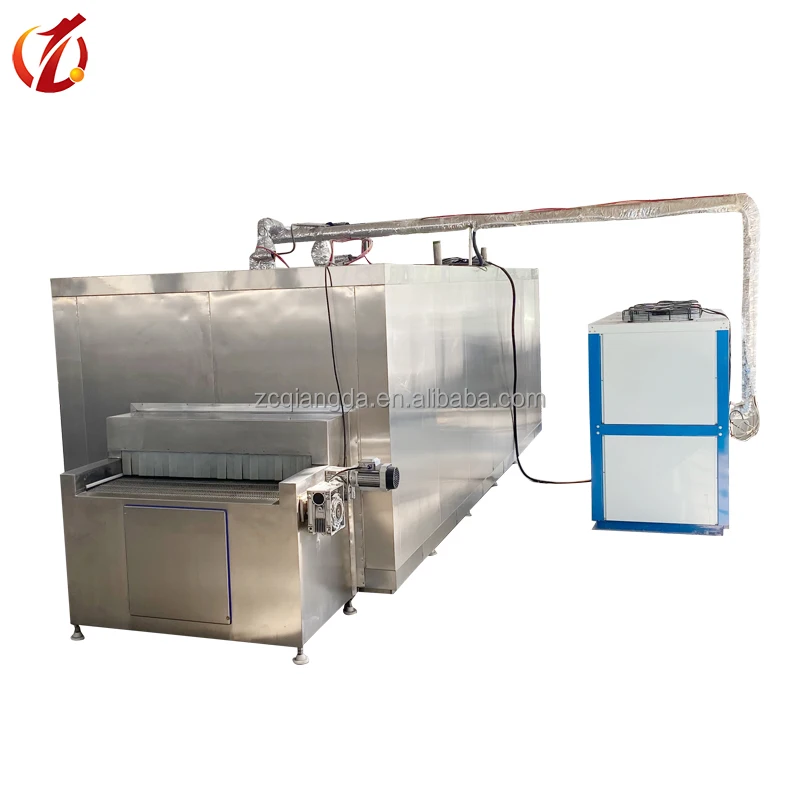 iqf freezing machine continuous tunnel blast contact plate freezer  freezer