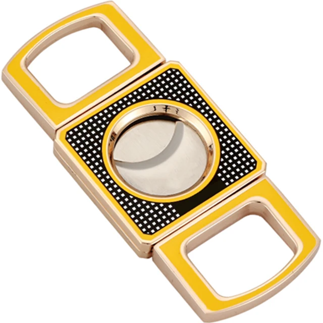 fancy accessories custom logo personalized guillotine tool scissors cigar cutter