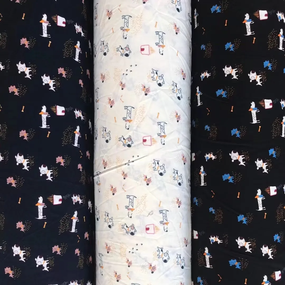100%polyester printed fabrics animal print fabrics