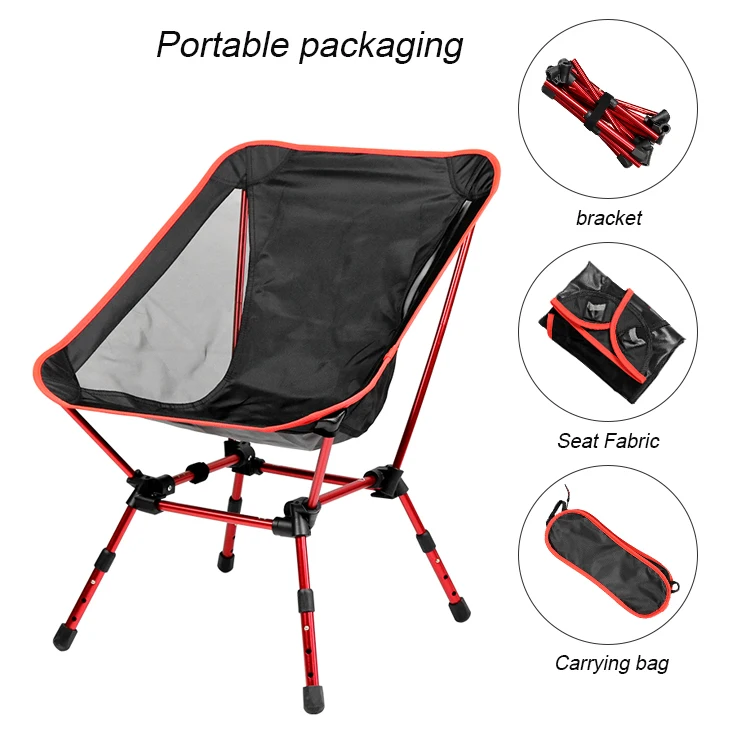 
Singda 2020 New Outdoor Folding Aluminum Moon Beach Camping Chair 