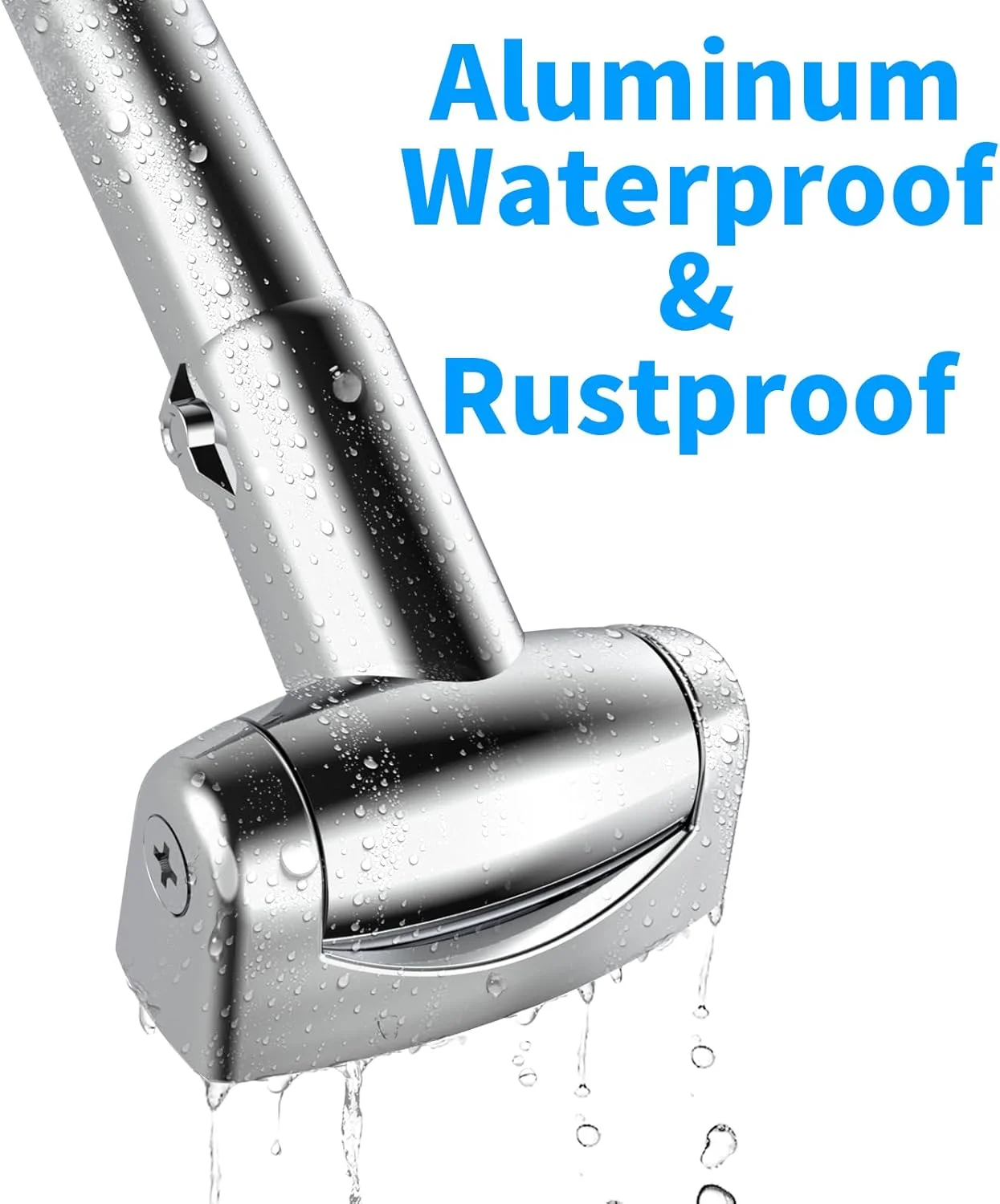 CF BSR99 Curved Stainless Steel Shower Curtain Rod 43-72 Inches Adjustable multifunction Shower Curtain Rod Tension Anti-Slip