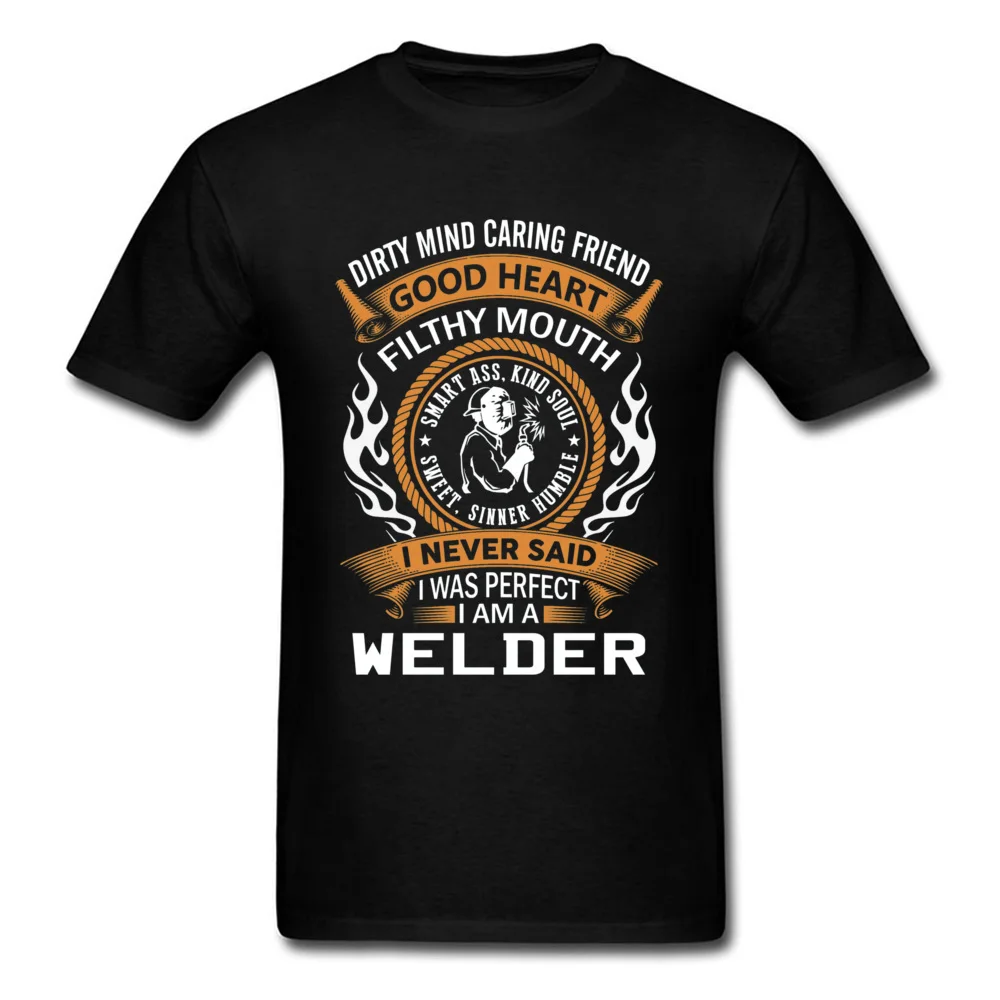 Мужская одежда модная мужская футболка забавная I Am Welder в стиле стимпанк с надписью из тяжелого металла панк мужской девиз