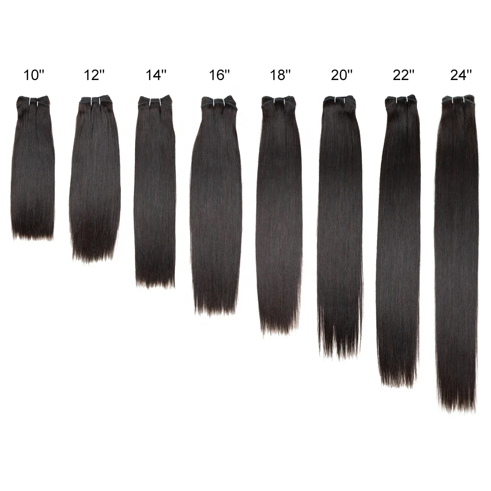 10 to 24inch silky straight wave double drown remy hair extensions weft 100% human hair bundles virgin flat weft hair extensions